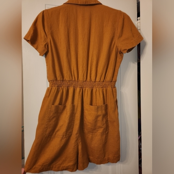 Universal Thread collared shorts romper mustard fall Women's XS - Picture 8 of 12